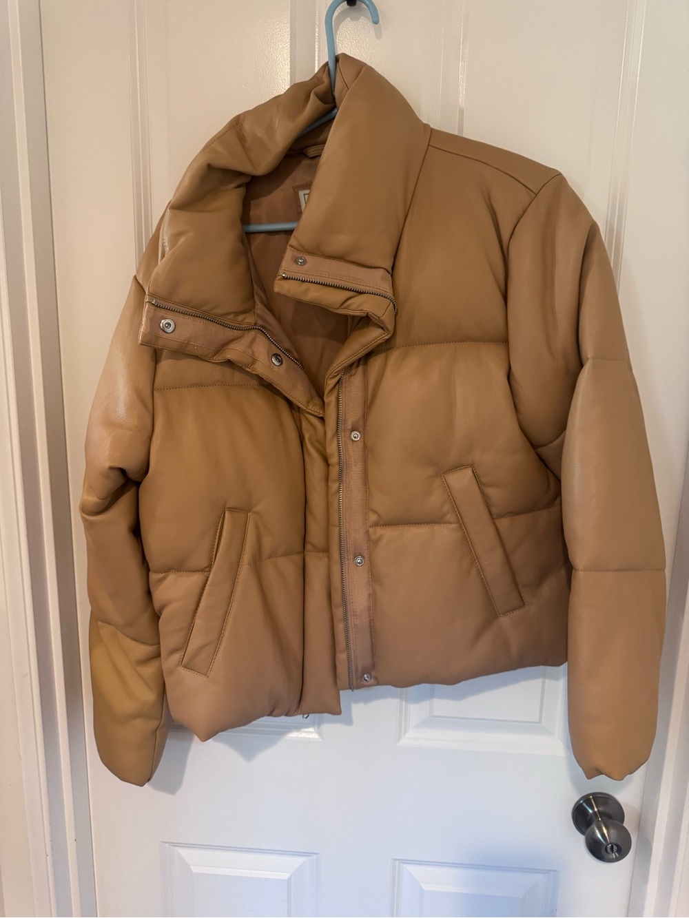 Abercrombie & Fitch Camel Tan Puffer Jacket